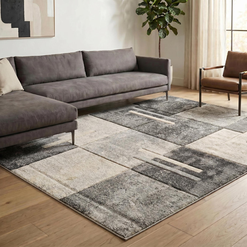 Caylyn Area Rug, GREY, 160 x 230 cm (Rectangular)