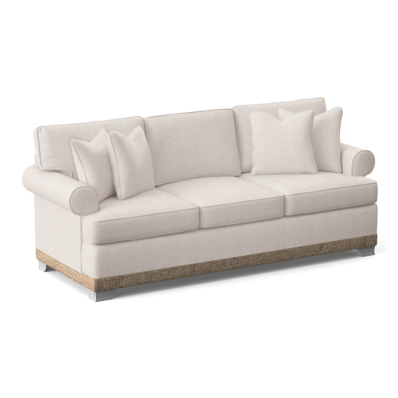 Fairwind 83" Sofa Bed with Reversible Cushions, Teal Chenille/Velvet Solid; 0913-53, Air Dream Mattress