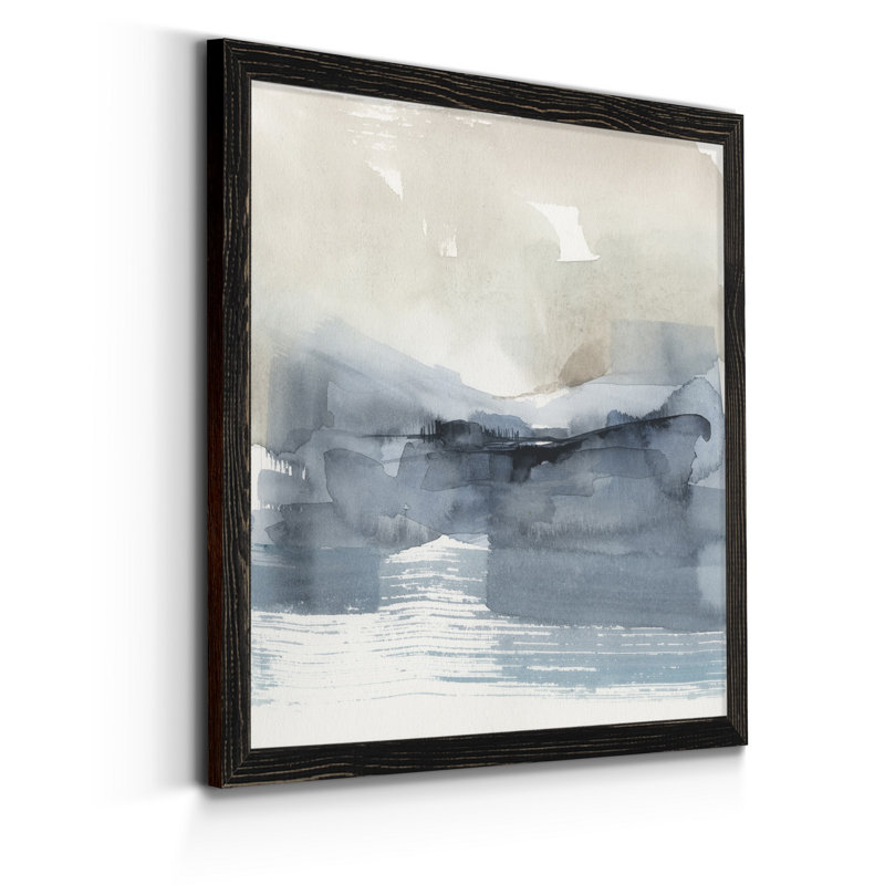 Fog on the horizon VI-reproduction d’art sur toile encadrée, H 20 po x l 20 po x P 1,5 po, Cadre noir