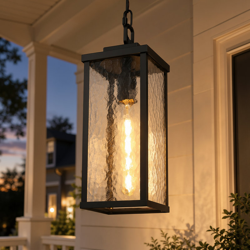 12.5inch Traditional 1 - Light Outdoor Pendant Light