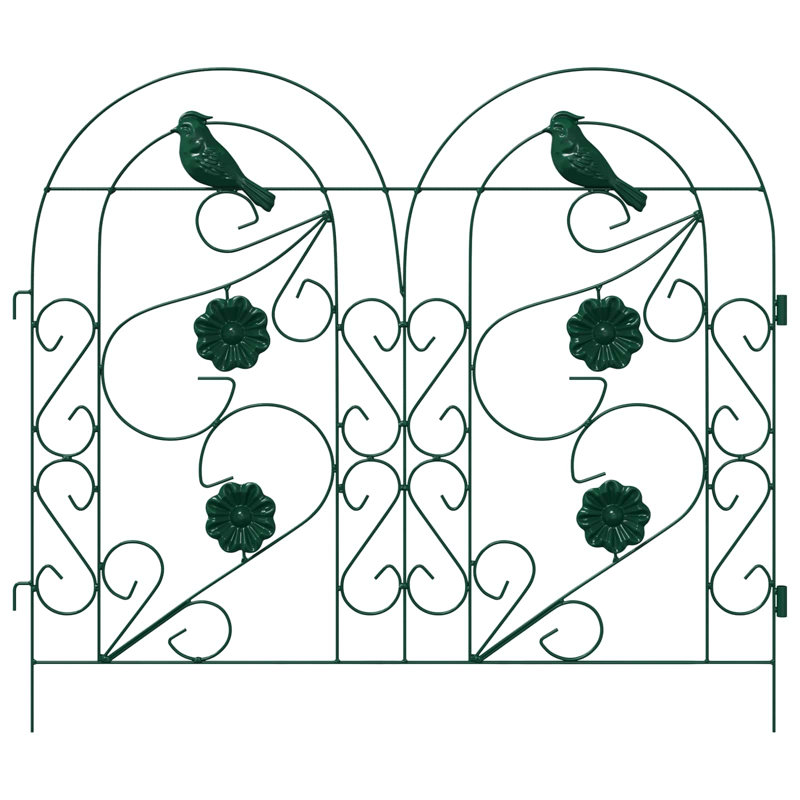 54.5cm H x 308.5cm W Steel Hardware, Green
