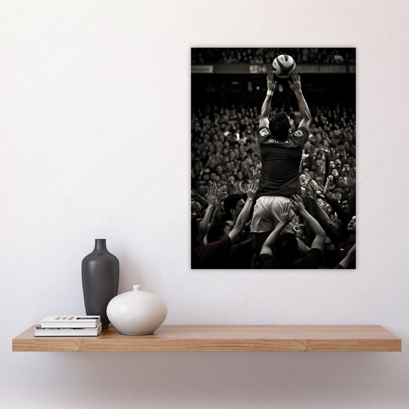 Wall Art Print Rugby Lineout Catch Action Photo Black Sport Artwork Poster
