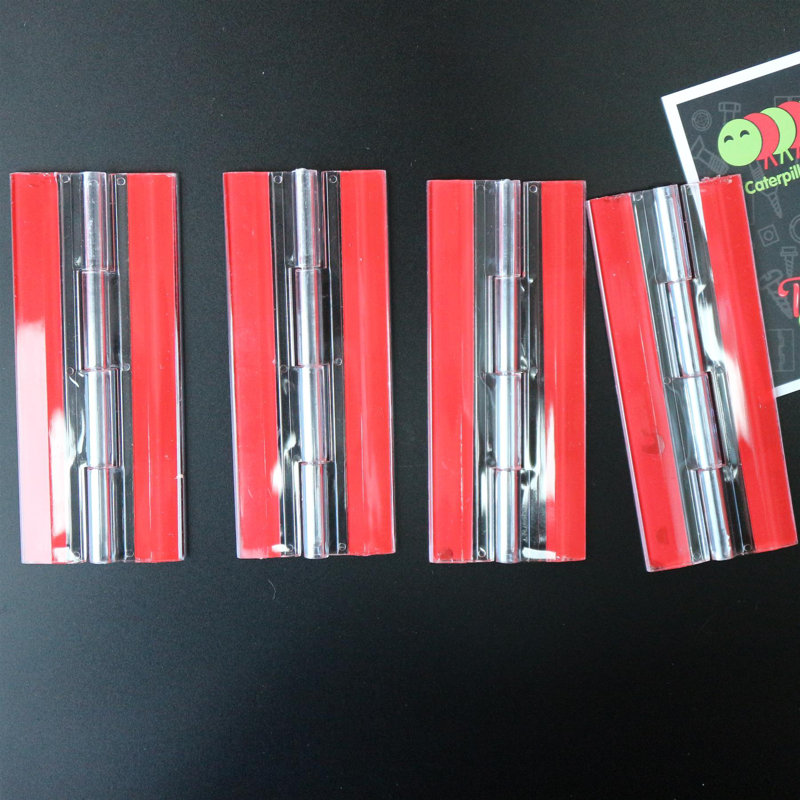 Acrylic Hinges - No Glue Required Transparent Clear Plastic Acrylic 100mm