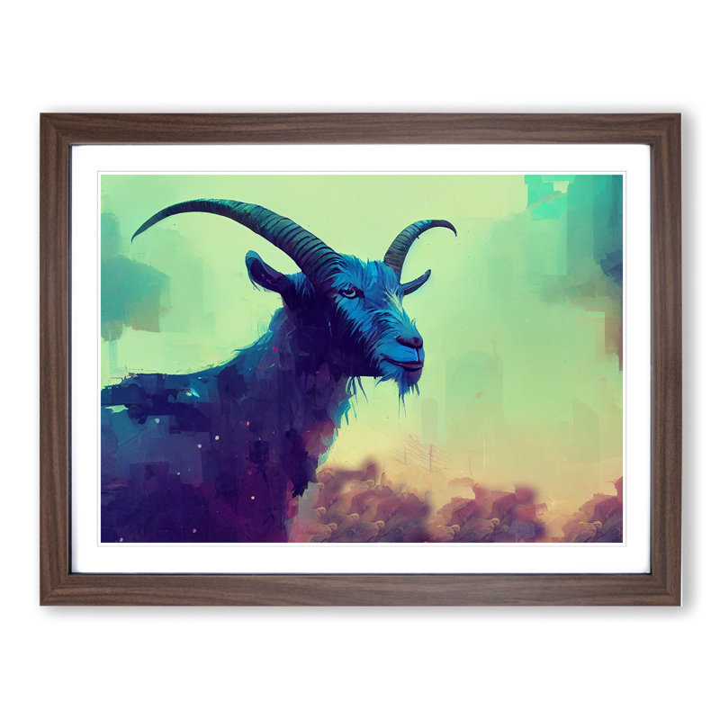 Goat Abstract - Single Picture Frame Print