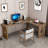 Walnut L-Shaped Solid Wood Writing desk-2017746007-2017746006