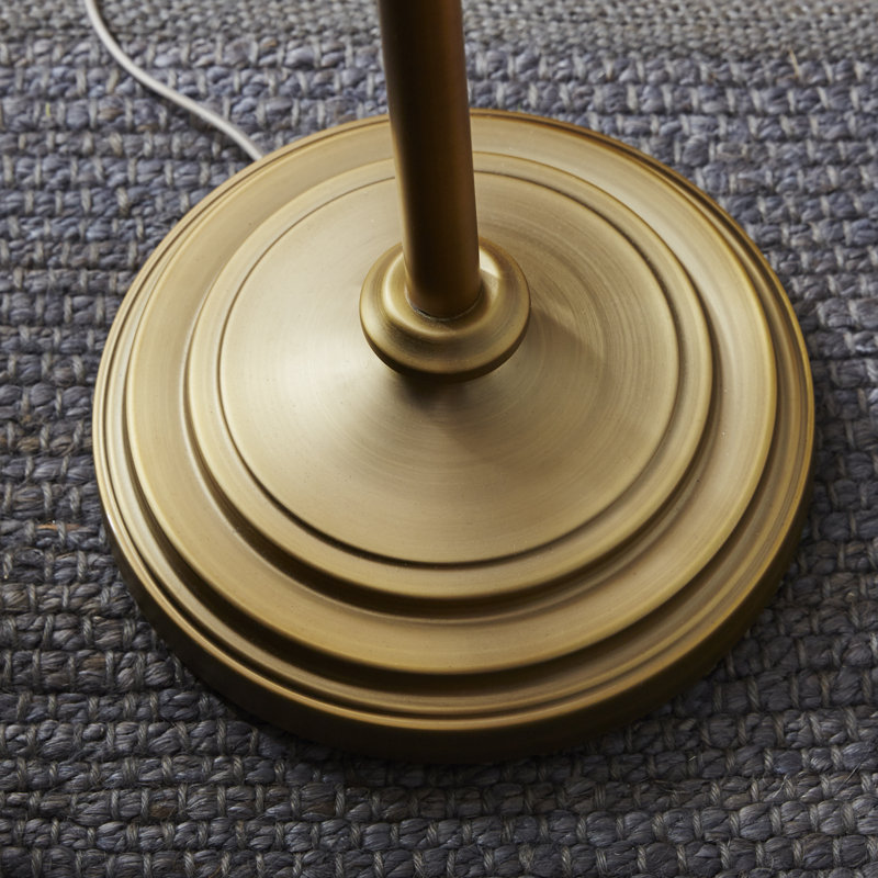 Galindo 60'' Gold Swing Arm Floor Lamp