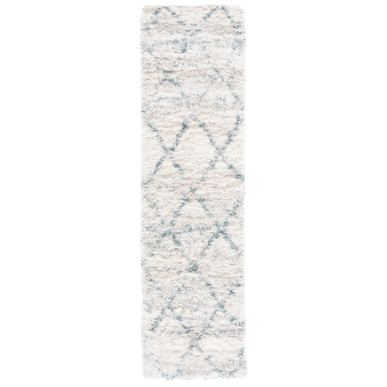 Tapis à motif géométrique Shaylen Shag 800 Performance