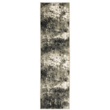 Abstract Charcoal/Gray/Beige Area Rug