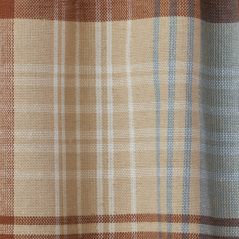 Amber Plaid Light-Filtering Rod Pocket Valance