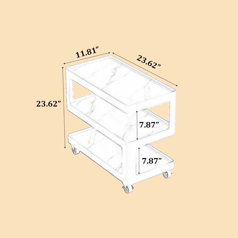 Table de chevet coffre Stone Move, H 23,62 po x l 23,62 po x P 11,81 po