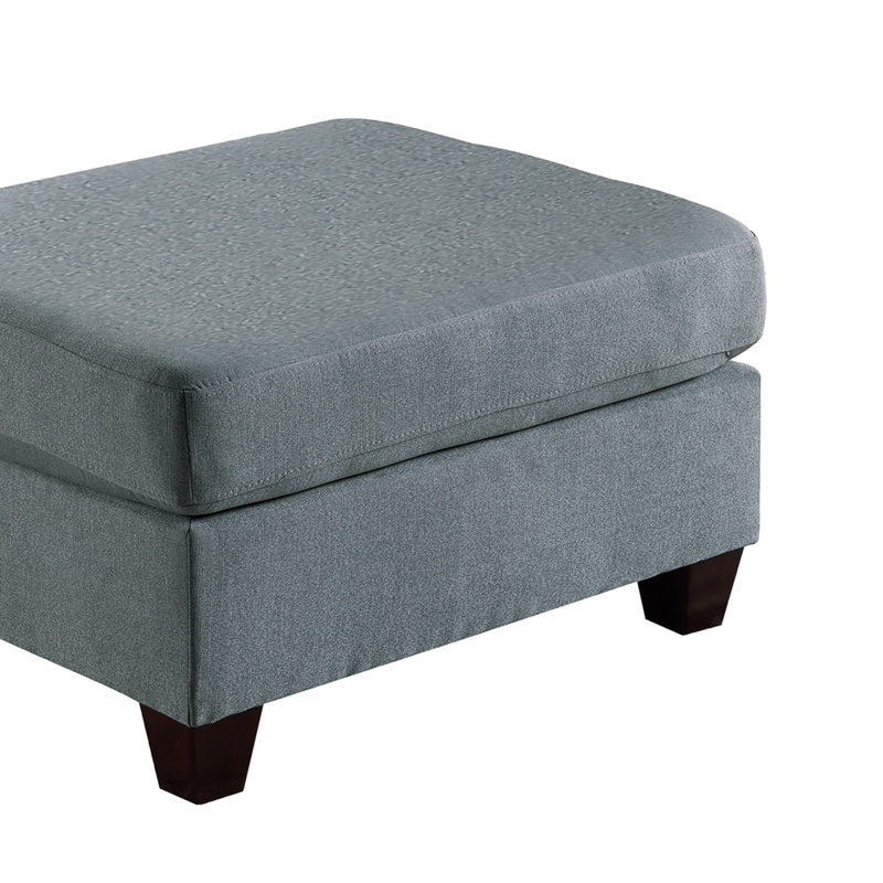 Fauteuil modulaire en tissu 2 pièces gris et lin 2 pièces