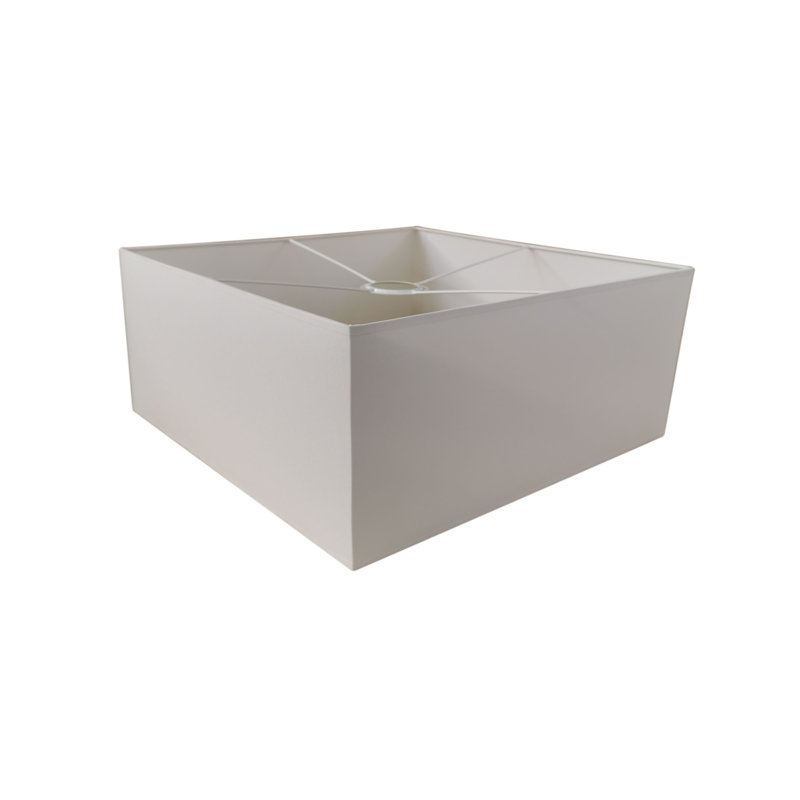 Mollie 1 - Light Square/Rectangle Pendant, 25cm H x 40cm W x 40cm D, White
