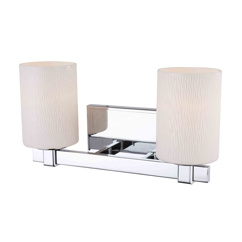 Éclairage pour salle de meuble-lavabo 2 lumières pour salle de bain Thiessen, Chrome