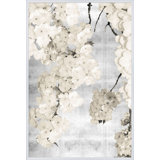 Silver Blossoms' Framed Graphic Art Print