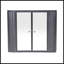 Armoire de salle de bain murale noire avec miroir-316176541
