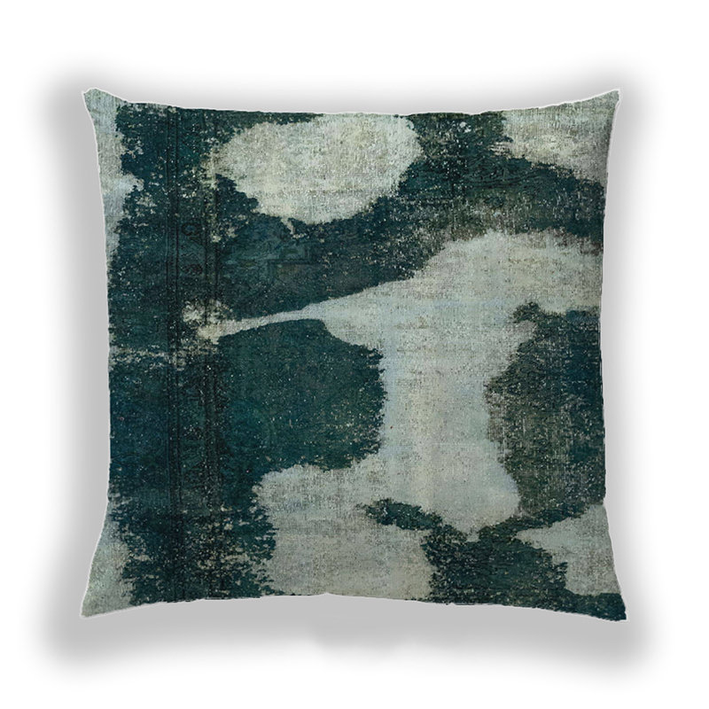 Abstract Reversible Throw Pillow, Microsuede