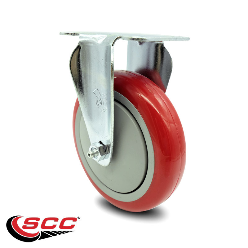 Polyurethane Caster, Red