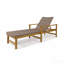 Chaise longue en bois et osier-977458077
