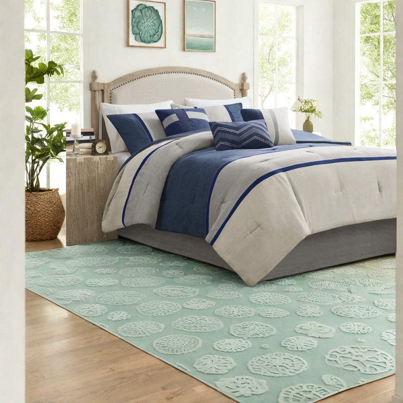 Ensembles de literie confortables en microsuède de polyester de style rustique moderne pour la maison