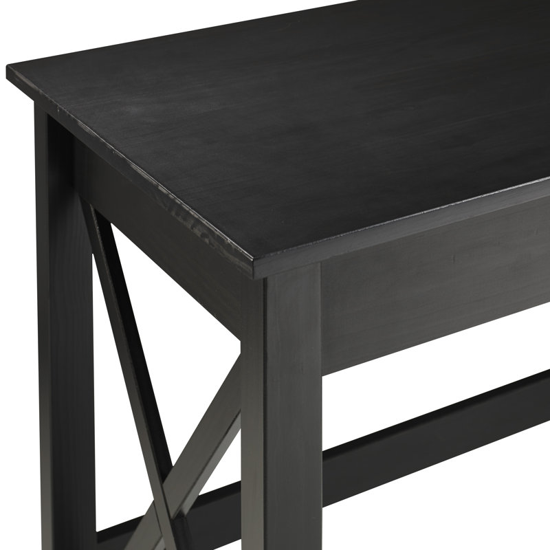 Stimpson Solid Wood Writing Desk, Black