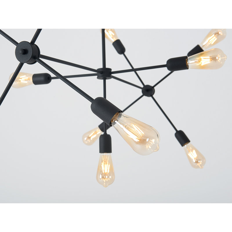 Triso 11 - Light Unique/Statement Pendant, Black