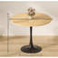 Table ronde, table de salle à manger moderne, table de salle à manger, plateau en panneau de fibres à densité moyenne et base tulipe en acier, table de cuisine, table basse de style Mid-Century pour salon 24 pouces, table de salle à manger ovale-1764863121-1764863127-1768453304