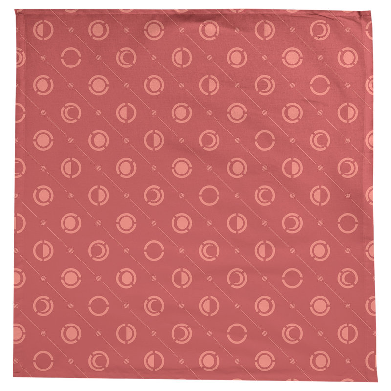 Nappe des phases de lune classiques, Rouge/blanc