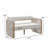 Outdoor Aluminum & HDPE Wicker Loveseat With Sunbrella Cushions-1211741641