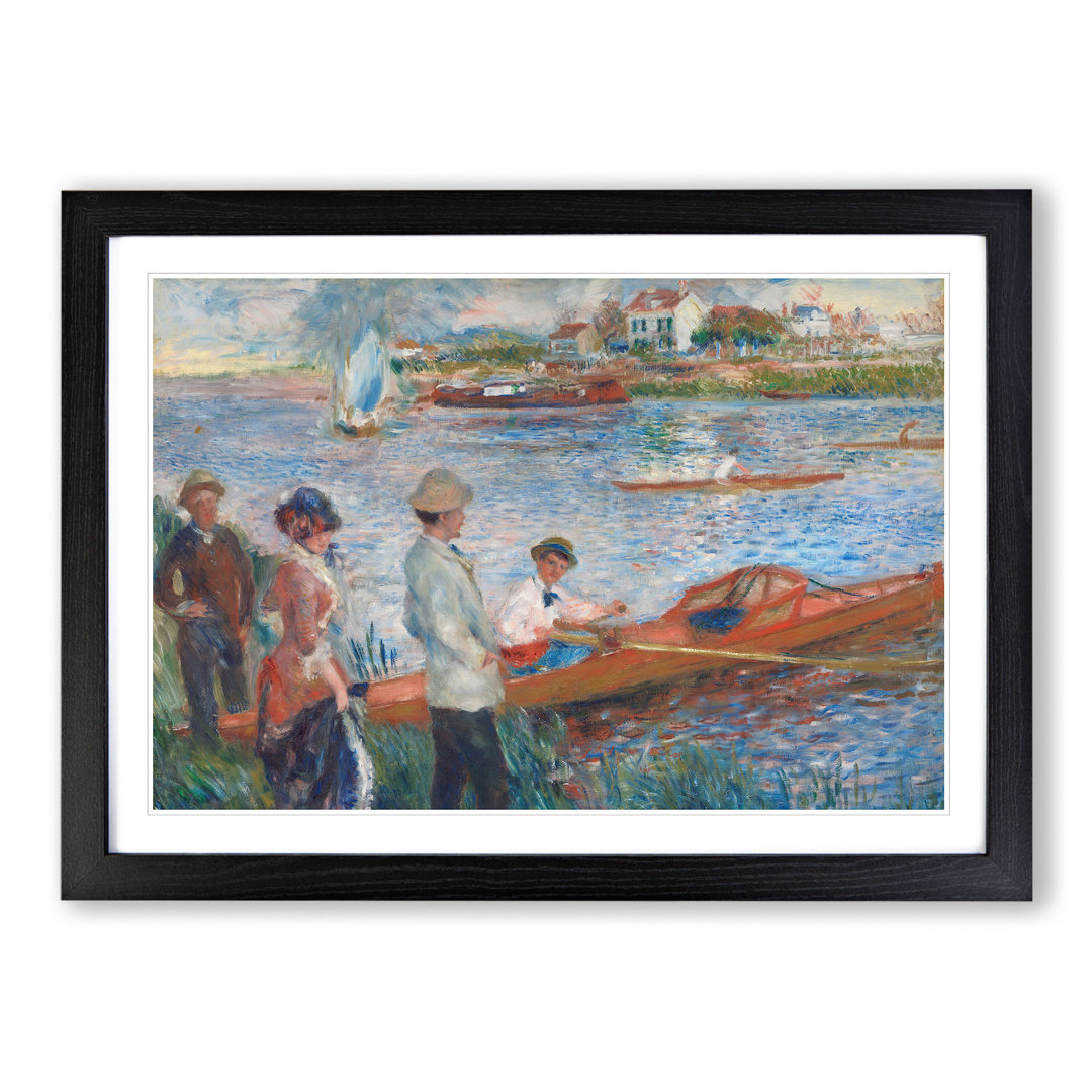 Oarsmen at Chatou by Pierre-Auguste Renoir - Framed Print