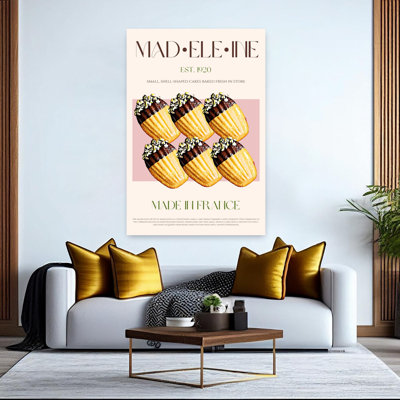 Golden Chocolate Madeleines Classic Traditional Wall Art