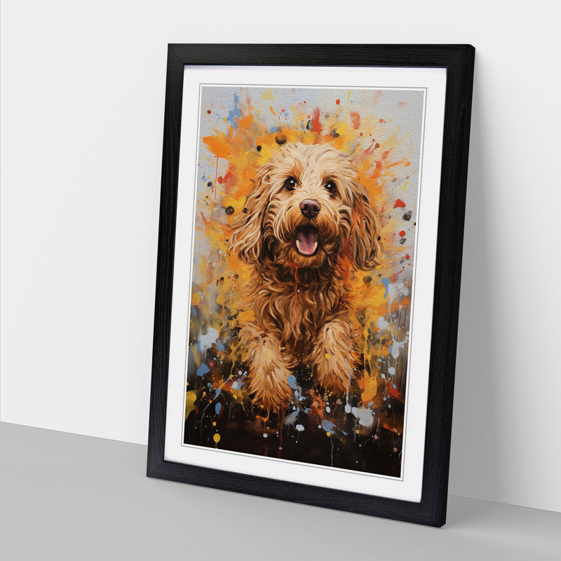 Single Picture Frame Print on Wood, Black Framed, 64cm H x 46cm W