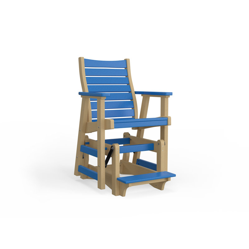 Bristol Outdoor Bar Stool, Nature, Seafoam