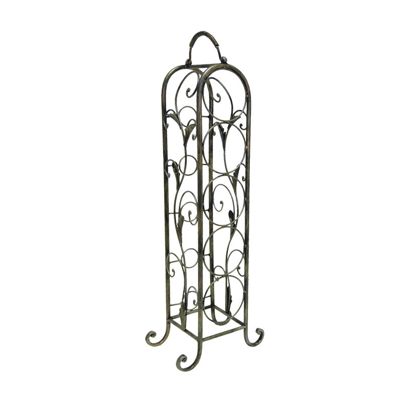 Energicus Floor Wine Bottle Rack in Bronze