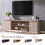  Meuble télé Abarca 70 po avec armoires de rangement et tablettes réglables avec cascade incurvée Abarca-2145556495
