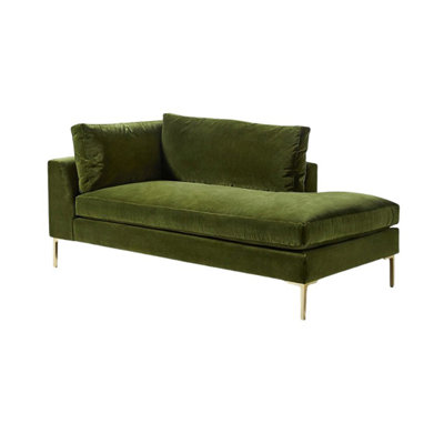 Fauteuil inclinable à haute élasticité en velours léger de style luxueux