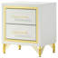 Table de chevet 2 tiroirs