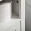 Armoire de salle de bain sous le lavabo avec portes doubles et tablettes de rangement Kleankin, blanc