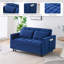 Canapé-lit bleu capitonné - Canapé-lit multifonctionnel pour la chambre d'amis-860295032