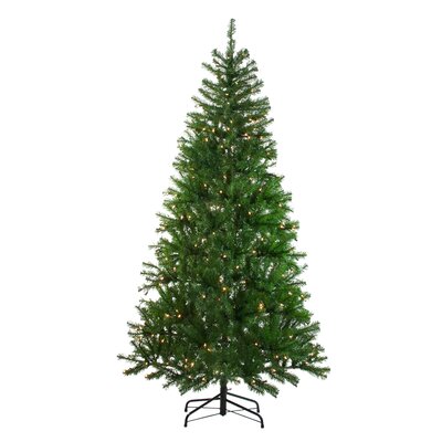 7' Pre-Lit Vail Spruce Medium Artificial Christmas Tree - Clear Lights -  Northlight Seasonal, 32915604