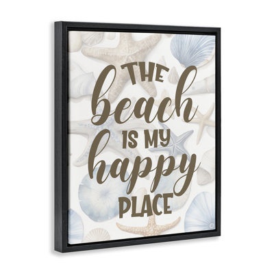"Beach Happy Place", art mural encadré par Kim Allen