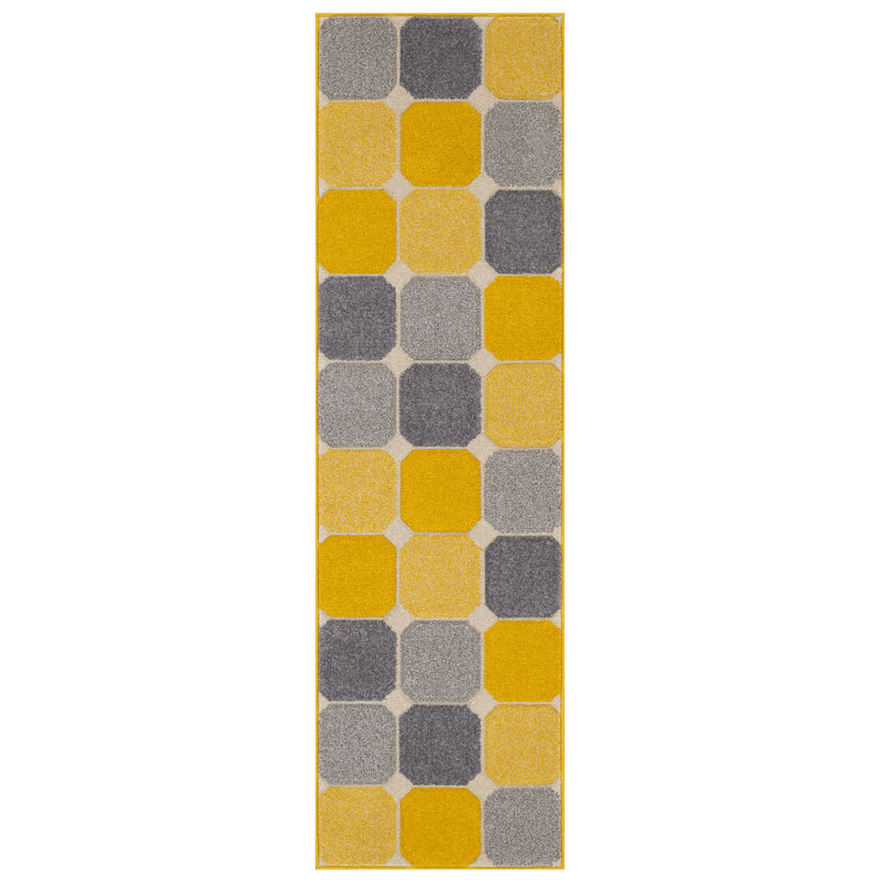 Enoch Geometric Area Rug, Runner 60 x 230cm