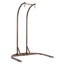 Balancelle en osier brun avec coussin beige