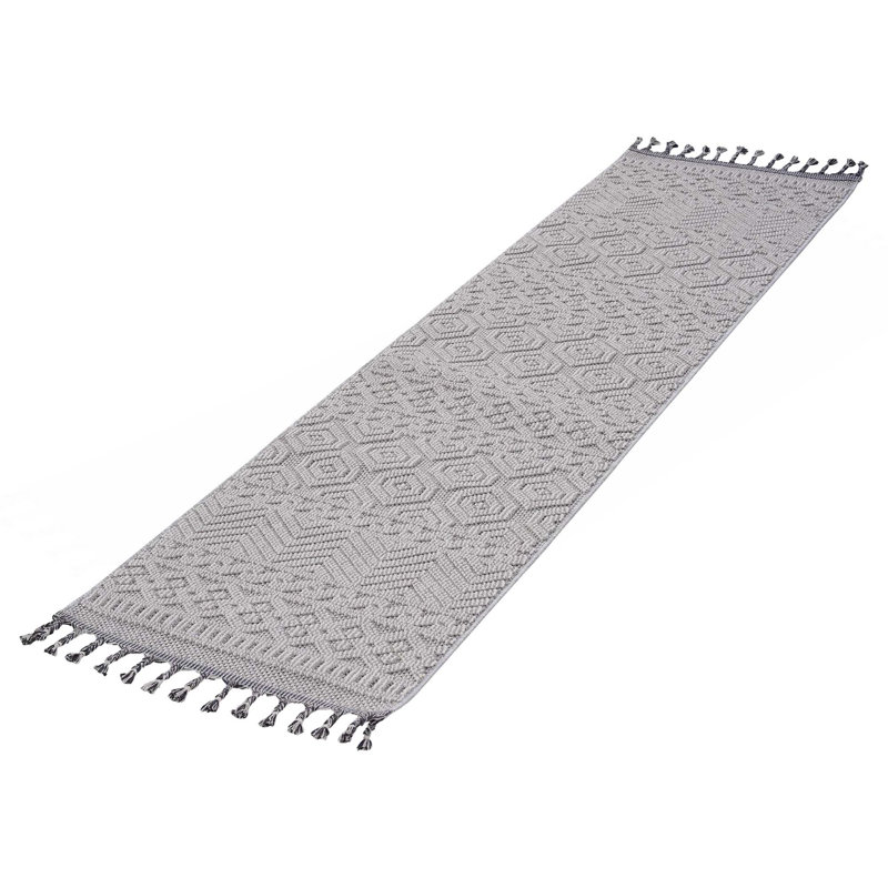 Collection Geometric Indoor/Outdoor Area Rug, Runner 2'2" x 8'