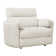 Upholstered Extra Wide Glider Power Recliner with Round Arms