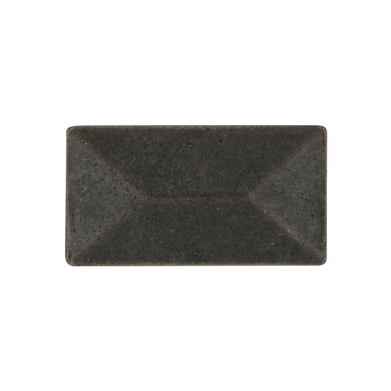 Poignée rectangulaire de la collection Bungalow - Bouton d'armoire de 1-3 / 4 po x 15/16 po Windover Antique - Quincaillerie transitionnelle et côtière pour tiroirs et armoires