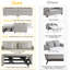 2 Seater Linen Sofa Bed-284399726