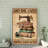 Sewing Machine - She Lived Happily Gallery Wrapped Canvas