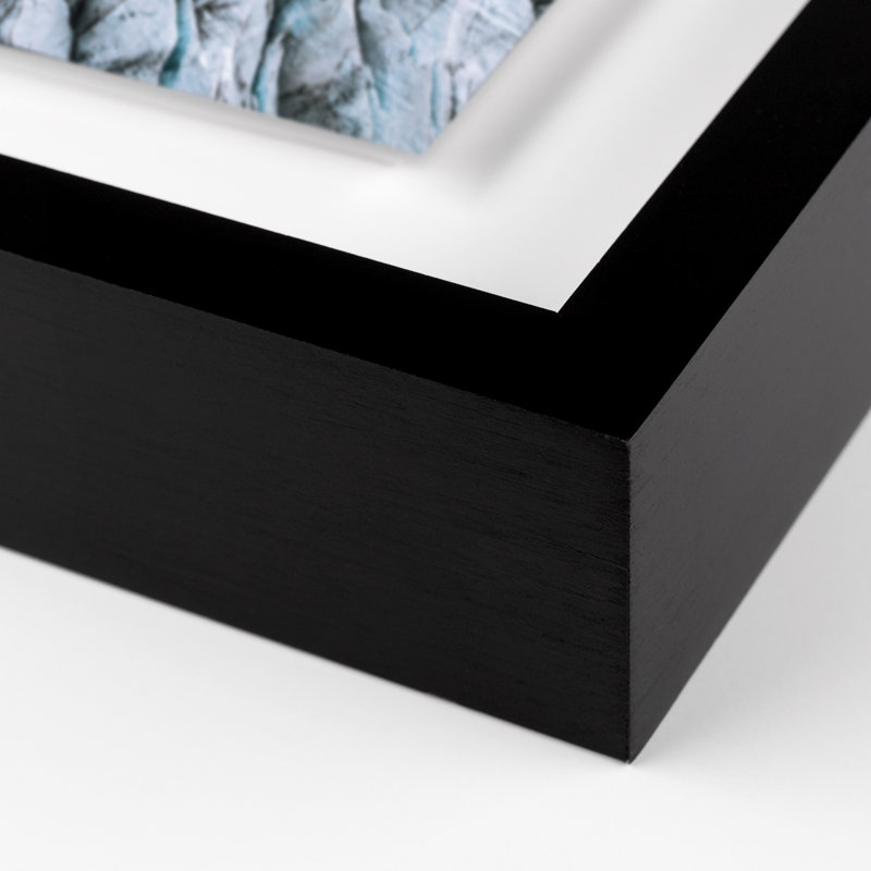 The Frozen Labyrinth II Print by Michael Schauer, 29" H x 40" W x 2.5" D, Black