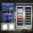 24" 20 Bottles and 60 Cans Dual Zone Beverage and Wine Refrigerator Built-In & Freestanding Drinks Cooler with 10 Removable Shelves and 4 Door Handles-118229004