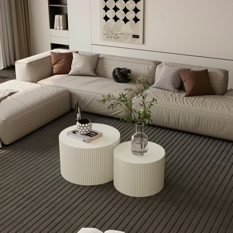 Ensemble de tables basses gigognes Wave